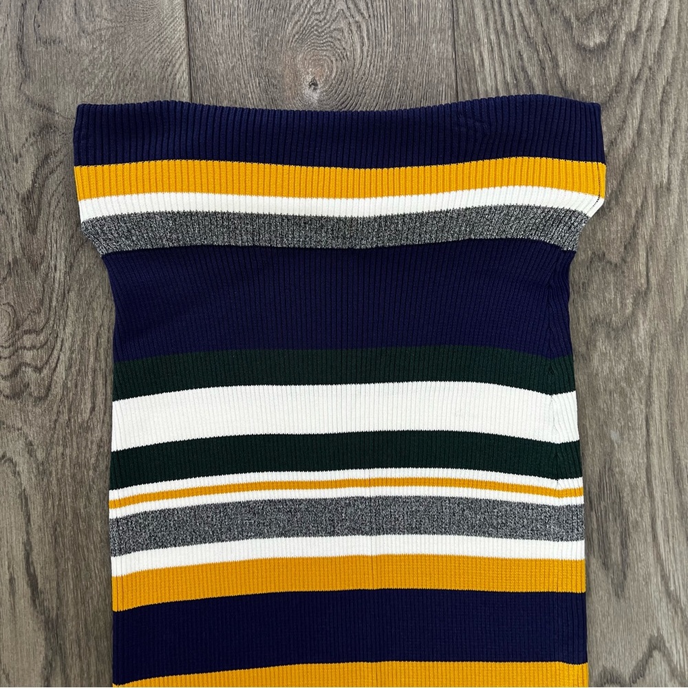 ANTHROPOLOGIE Callahan Greenwich Striped Knit Sweater Skirt Size M - Picture 8 of 12